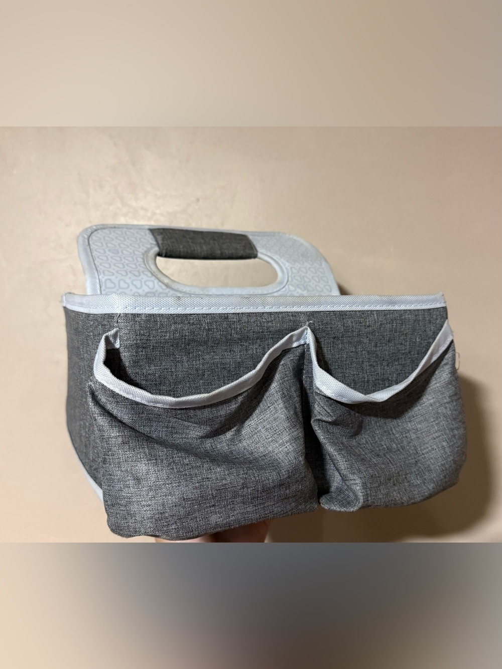 Munchkin Portable Infant Diaper Caddy Organizer, Gray, Unisex
